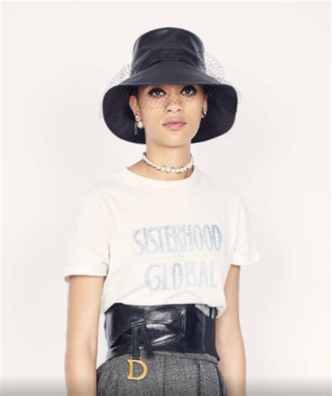 dior sisterhood is global t shirt|Dior Explain Feminist Inspiration Behind 'Sisterhood Is Global' T .